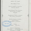 BANQUET IN HONOR OF VISITING AMERICAN BRETHREN [held by] ANGLO-AMERICAN LODGE [at] "CRITERION, PICCADILLY [ENG]" (FOR;)