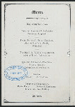 BANQUET IN HONOR OF VISITING AMERICAN BRETHREN [held by] ANGLO-AMERICAN LODGE [at] "CRITERION, PICCADILLY [ENG]" (FOR;)