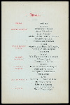 VETERAN REUNION,TWENTY-FIFTH ANNIVERSARY [held by] CADET QUARTETTE U.S.ARMY [at] "DELMONICO'S, NEW YORK, NY" (REST)