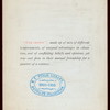 VETERAN REUNION,TWENTY-FIFTH ANNIVERSARY [held by] CADET QUARTETTE U.S.ARMY [at] "DELMONICO'S, NEW YORK, NY" (REST)
