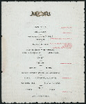 DINNER] FOR HON JOHN A KASSON [held by] CITIZENS OF PHILADELPHIA [at] "PHILADELPHIA, PA" (?)