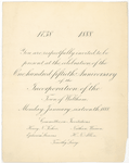 150TH ANNIVERSARY BANQUET [held by] TOWN OF WALTHAM [at] "MUSIC HALL-WALTHAM,[NY]" (HALL)