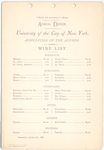 ANNUAL DINNER OF ASSOCIATION OF ALUMNI [held by] UNIVERSITY OF THE CITY OF NEW YORK [at] DELMONICO'S (HOT;)