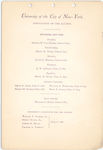 ANNUAL DINNER OF ASSOCIATION OF ALUMNI [held by] UNIVERSITY OF THE CITY OF NEW YORK [at] DELMONICO'S (HOT;)