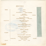 FIFTY-EIGHTH ANNUAL DINNER [held by] COLLEGE OF PHARMACY OF THE CITY OF NEW YOK [at] "DELMONICO'S, NEW YORK, NY" (REST;)