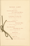 BANQUET [held by] H.M.M.B.A.OF THE US [at] "MONONGAHELA HOUSE,PITTSBURGH,PA"