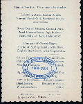 DINNER [held by] ? [at] "THE BASS ROCK,GLOUCESTER,MA." ([HOTEL])