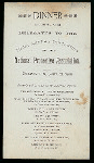 BANQUET TO THE DELEGATES OF THE NATIONAL PROTECTIVE ASSOCIATION [held by] WINE & SPIRIT MERCHANTS OF NY [at] "DELMONICO'S, NY." (HOTEL)