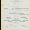 DINNER [held by] NEW YORK & CHICAGO LIMITED [at] PULLMAN DINING CAR (RR)