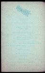 19NTH REUNION [held by] THE SOCIETY OF THE CUMBERLAND [at] "GRAND PACIFIC HOTEL,CHICAGO, IL;" (HOTEL)