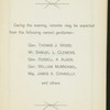 19NTH REUNION [held by] THE SOCIETY OF THE CUMBERLAND [at] "GRAND PACIFIC HOTEL,CHICAGO, IL;" (HOTEL)