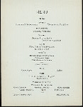 120 ANNUAL BANQUET [held by] CHAMBER OF COMMERCE OF STATE OF NEW YORK [at] DELMONICO'S (HOT;)
