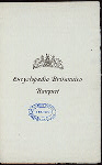 CELEBRATION BANQUET [held by] ENCYCLOPEDIA BRITANNICA NINTH EDITION [at] CHRIST'S COLLEGE; CAMBRIDGE; ENGLAND; (FOR;)