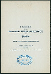 DINNER TO HON. WILLIAM RUMSEY [held by] UNION LEAGUE CLUB [at] "UNION LEAGUE CLUB, NY" (CLUB)