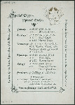 DINNER [held by] OLDE CHESHIRE CHEESE CHOP HOUSE [at] "FLEET STREET, [LONDON?]" (FOR;)