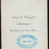 ? [held by] FIDELIO CLUB [at] [NEW YORK]