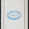 ? [held by] THE PATRIARCHS [at] "DELMONICOS,[NEW YORK]" (REST)