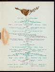 THANKSGIVING DINNER [held by] HOTEL NORMANDIE [at] "WASHINGTON, D.C." (HOTEL)