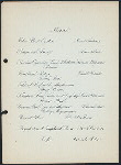 FIRST ANNUAL BANQUET [held by] ATLANTA CHAMBER OF COMMERCE [at] "THE KIMBALL, [ATLANTA GA?]" (REST;)