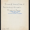 [PRIVATE DINNER?] [held by] GRAND DUKE OF MECKLENBURG-SCHWERIN FRIEDRICH FRANZ [at]