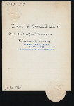 [PRIVATE DINNER?] [held by] GRAND DUKE OF MECKLENBURG-SCHWERIN FRIEDRICH FRANZ [at]