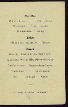 ANNUAL WASHINGTON'S BIRTHDAY DINNER [held by] ORDER OF UNITED AMERICANS [at] M.F. LYONS; BOWERY; NY; (REST;)