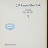 FIRST ANNUAL DINNER [held by] CONFEDERATE VETERAN CAMP OF NEW YORK [at] NEW YORK HOTELNY (HOTEL)