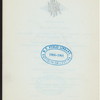 DINNER TO SENATOR WILLIAM M. EVARTS OF NY [held by] SENATOR HISCOCK OF NY [at] "THE ARLINGTON,WASH.DC" (HOTEL)