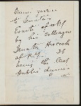 DINNER TO SENATOR WILLIAM M. EVARTS OF NY [held by] SENATOR HISCOCK OF NY [at] "THE ARLINGTON,WASH.DC" (HOTEL)