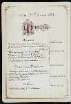 DINNER [held by] MUSICA DEGLI ALLIEVI CARACINIERI [at] "ROME, ITALY" (?)