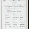 DINNER [held by] MUSICA DEGLI ALLIEVI CARACINIERI [at] "ROME, ITALY" (?)