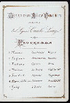 DINNER [held by] MUSICA DEGLI ALLIEVI CARACINIERI [at] "ROME, ITALY" (?)