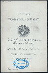 ANNUAL DINNER [held by] WASH.CHAPTER OF THE ORDER OF UNITED AMERICANS [at] "LYONS REST.259 BOWERY, NY" (REST;)