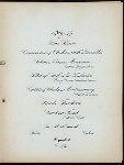 FIRST ANNUAL BANQUET [held by] HAMILTON CLUB [at] THE AUDITORIUM CHICAGO IL (CLUBHOUSE)