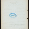FIRST ANNUAL BANQUET [held by] HAMILTON CLUB [at] THE AUDITORIUM CHICAGO IL (CLUBHOUSE)