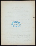 FIRST ANNUAL BANQUET [held by] HAMILTON CLUB [at] THE AUDITORIUM CHICAGO IL (CLUBHOUSE)