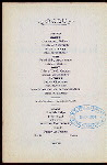 NINTH ANNUAL BANQUEST AND MEETING [held by] ANNUMNI ASSN OF THE NEW YORK HOMEOPATHIC MEDICAL COLLEGE [at] DELMONICO'S (REST;)