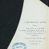 COMPLIMENTARY DINNER TO HON. GEO. W. GARDNER,(COMMODORE OF CLEVELAND YACHT CLUB),AT THE EXPIRATION OF HIS SECOND TERM AS MAYOR OF THE CITY OF CLEVELAND, OHIO [held by] FRIENDS OF GEO W. GARDNER [at] "FOREST CITY HOUSE, CLEVELAND, OHIO"