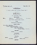 EXCURSION AROUND THE HARBOR OF NEW YORK FOR THE MILLER NATIONAL ASSOCIATION [held by] NEW YORK PRODUCE EXCHANGE [at] "HOFFMAN HOUSE CAFE,STEAMBOAT GRAND REPUBLIC, [NEW YORK]" (STEAMSHIP)