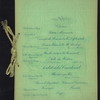 DINNER [held by] CLOVER CLUB OF PHILADELPHIA [at]  (?)
