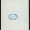 DINNER TO MR. B.F.MARTIN [held by] SALVATOR CLUB [at] "PALACE HOTEL, NY" (HOTEL)