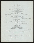 DINNER GIVEN TO MEN OF NY CENTRAL & HUDSON RR [held by] O.D.SEAVEY [at] FORT WILLIAM HENRY HOTEL (HOTEL)
