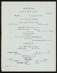 DINNER GIVEN TO MEN OF NY CENTRAL & HUDSON RR [held by] O.D.SEAVEY [at] FORT WILLIAM HENRY HOTEL (HOTEL)