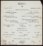 DINNER [held by] THE WINDSOR [at] MONTREAL [CANADA?] (HOTEL)