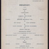 DINNER AND BREAKFAST [held by] AMERICAN ASSOCIATION OF GENERAL PASSENGER AND TICKET AGENTS [at] EN ROUTE TO OLD POINT COMFORT BY SPECIAL TRAIN OF PULLMAN CARS (RR)