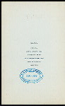 DINNER TO THE COMMISSIONERS FROM ENGLAND, GERMANY AND DENMARK TO THE COLUMBIAN EXPOSITION [held by] COMMISSIONERS FROM THE DISTRICT OF COLUMBIA TO THE WORLD'S COLUMBIAN EXPOSITION [at] "THE ARLINGTON, WASHINGTON, D.C." (HOTEL)