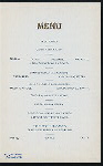 DINNER TO THE COMMISSIONERS FROM ENGLAND, GERMANY AND DENMARK TO THE COLUMBIAN EXPOSITION [held by] COMMISSIONERS FROM THE DISTRICT OF COLUMBIA TO THE WORLD'S COLUMBIAN EXPOSITION [at] "THE ARLINGTON, WASHINGTON, D.C." (HOTEL)