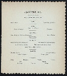 21ST REUNION MEAL [held by] 5TH MASS. BATTERY LIGHT ARTILLERY ASSO. [at] "YOUNG'S HOTEL, BOSTON, MA" (HOTEL)