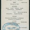 MEAL FOR THE MEMBERS OF TERRACE BOWLING CLUB [held by] MR. LOUIS WEBER [at] "TERRACE GARDEN,?"