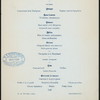 123RD ANNUAL BANQUET [held by] CHAMBER OF COMMERCE OF THE STATE OF NEW YORK [at] "DELMONICO'S, NEW YORK, NY" (REST)